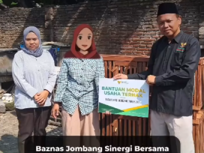 BAZNAS Jombang Menata Ulang Harapan Lewat Bantuan Usaha Ternak
