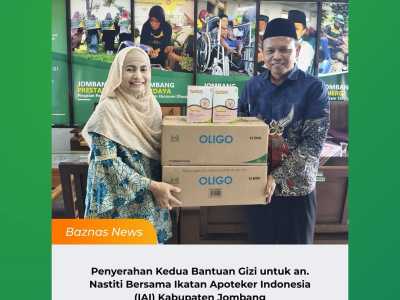 BAZNAS dan IAI Jombang Lanjutkan Bantuan Gizi untuk Siswi Penderita Gizi Buruk