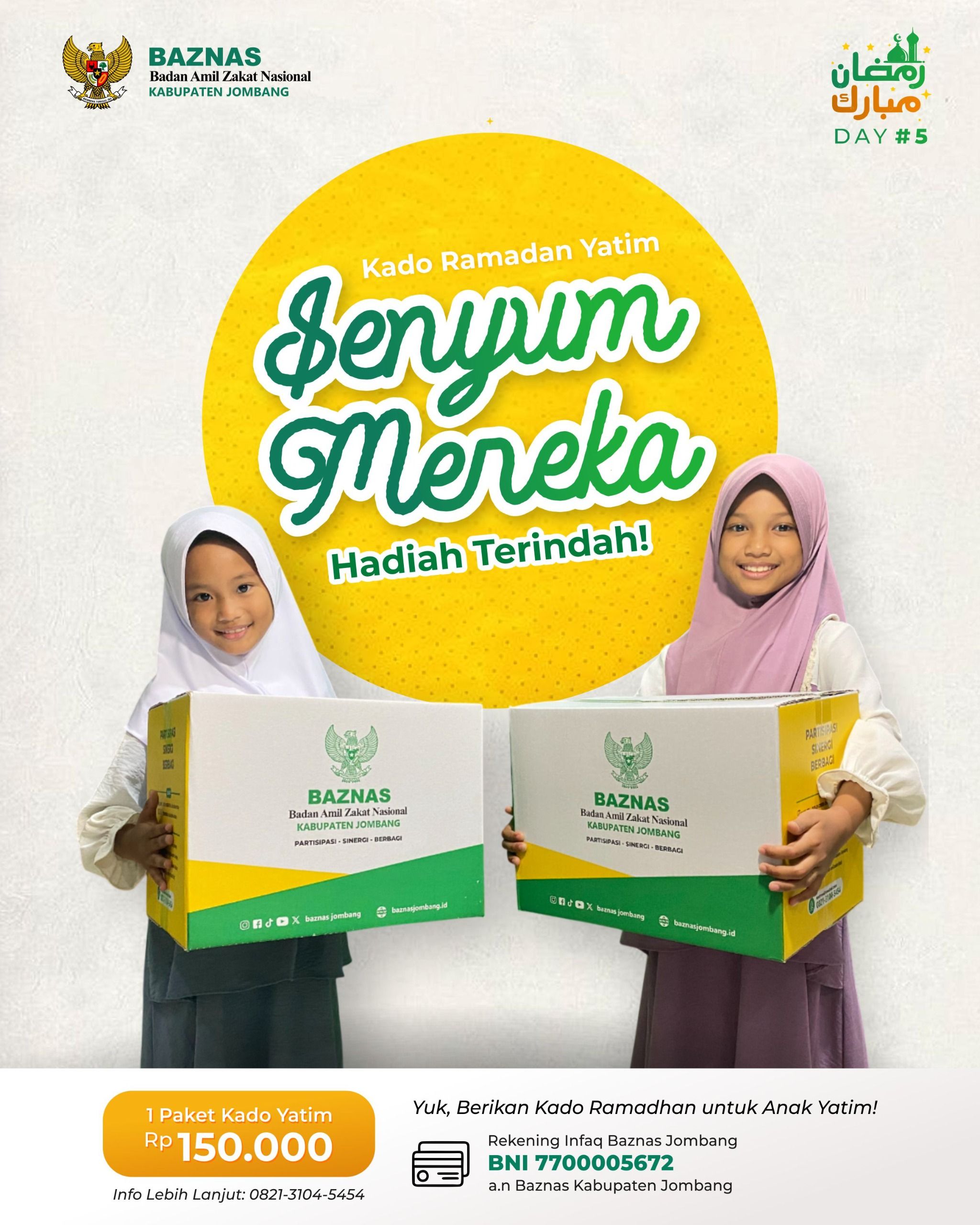 Berbagi Kado Ramadan Untuk Anak Yatim Bersama InfoJombang
